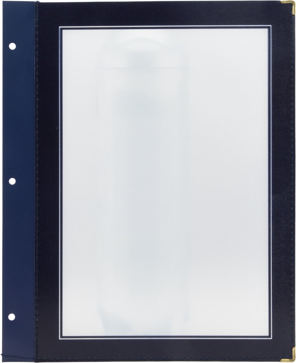 Securit® A4-menu-inzetstukken van hout in blauw
