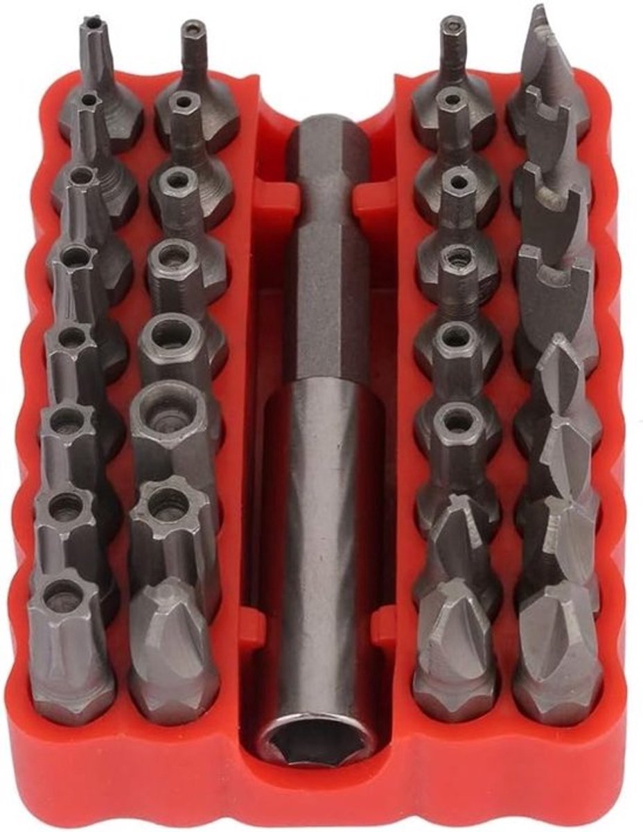 33-in-1 Holle Schroevendraaier Set met Hex, Kruis en Ster Bits - Inclusief Spacer Sleeve en Schachtverlenging van Hoogwaardig Chroom Vanadium