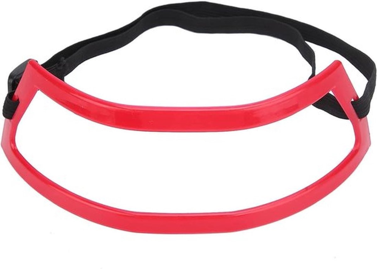 - Mannen Neklijn Scheersjabloon - Haar Trimgids - Rood - Haarlijn Vormgeving Gids - Gereedschap - Praktische Mannen Zelfkapselkit - Kapselgids voor Het Scheren van Nekhaar.