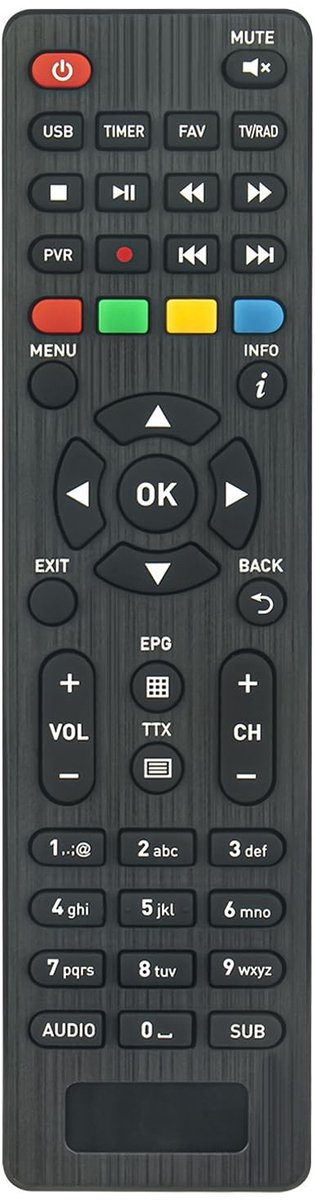 Solidchoice - Vervangende Afstandsbediening voor Telesystem DECODER T2