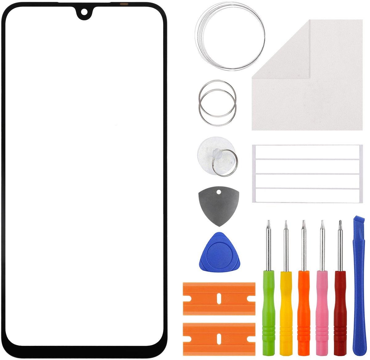 Solidchoice - Glas Front Reparatie Kit voor Smartphone met OCA Lijm en Gereedschap
