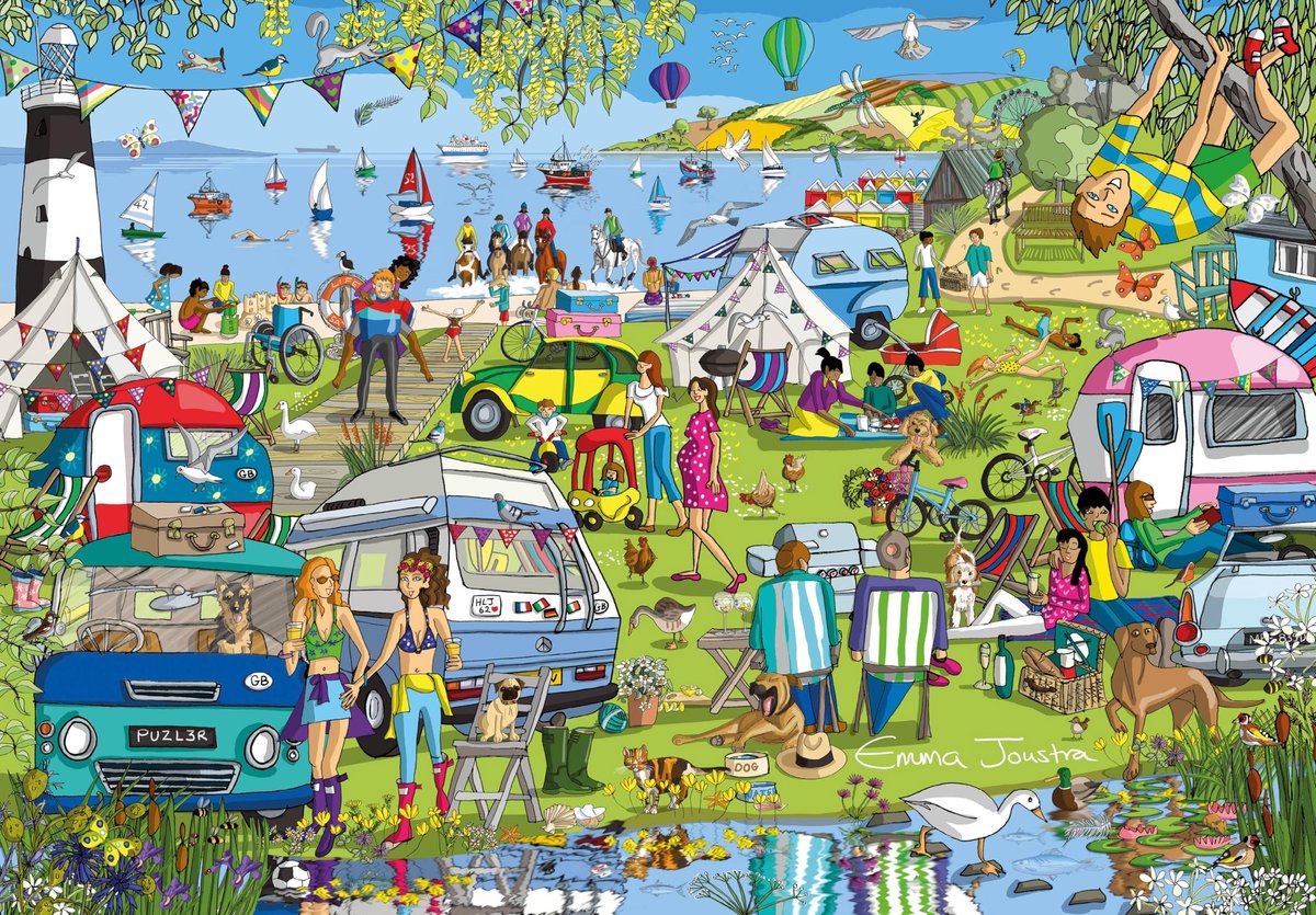 Solidchoice - Jigsaw Puzzle 'Camping Chaos' 1000 Stukken