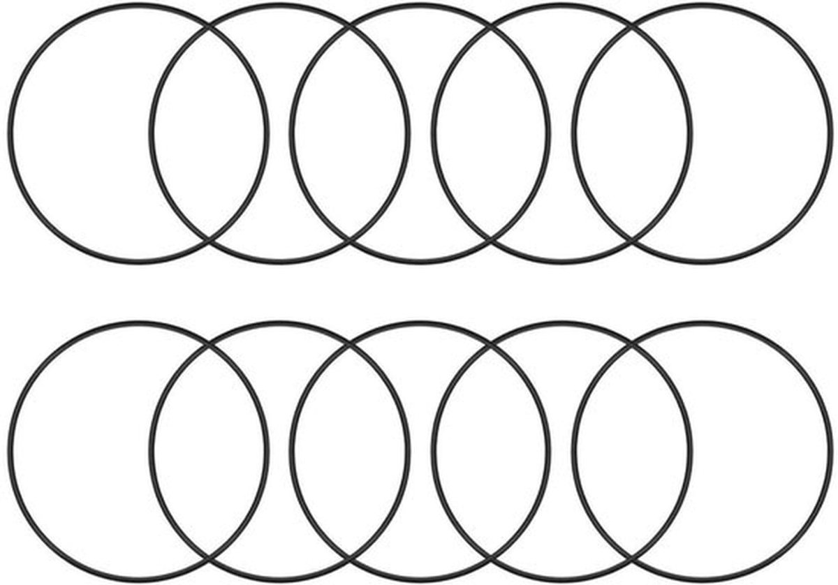10 stuks Nitrilrubber O-ringen 42 mm buitendiameter 36 mm binnendiameter 3 mm breedte - Afdichtingsringen voor kraan loodgieterswerk en auto reparatie