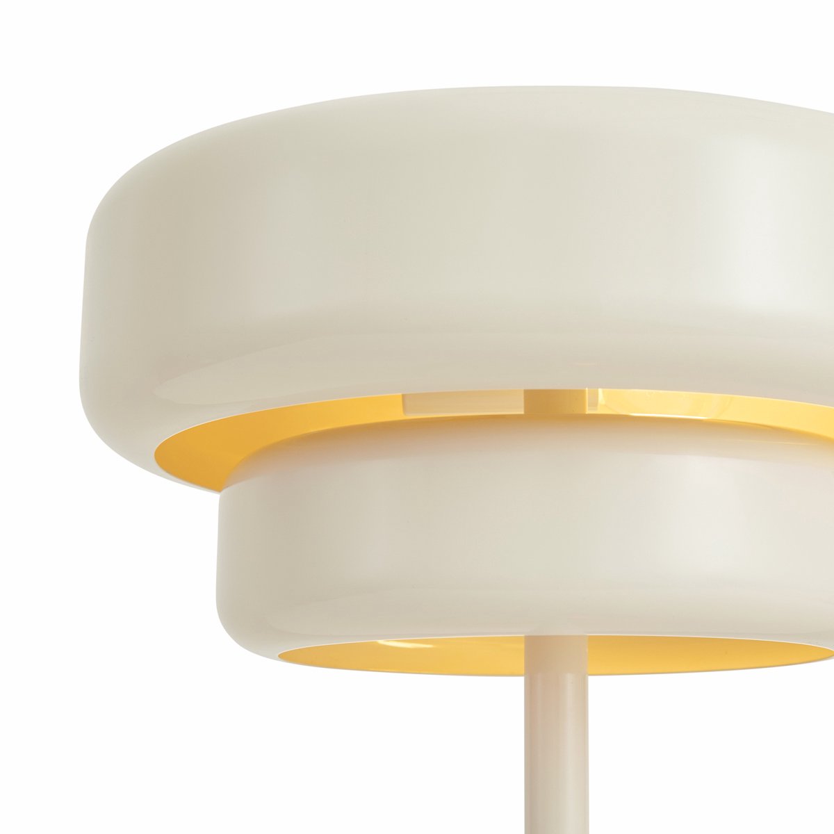 Qazqa retro tafellamp - Ophelia - beige, rond, max. 10W, geschikt voor led, 41cm, ideaal als slaapkamer en woonkamer lamp