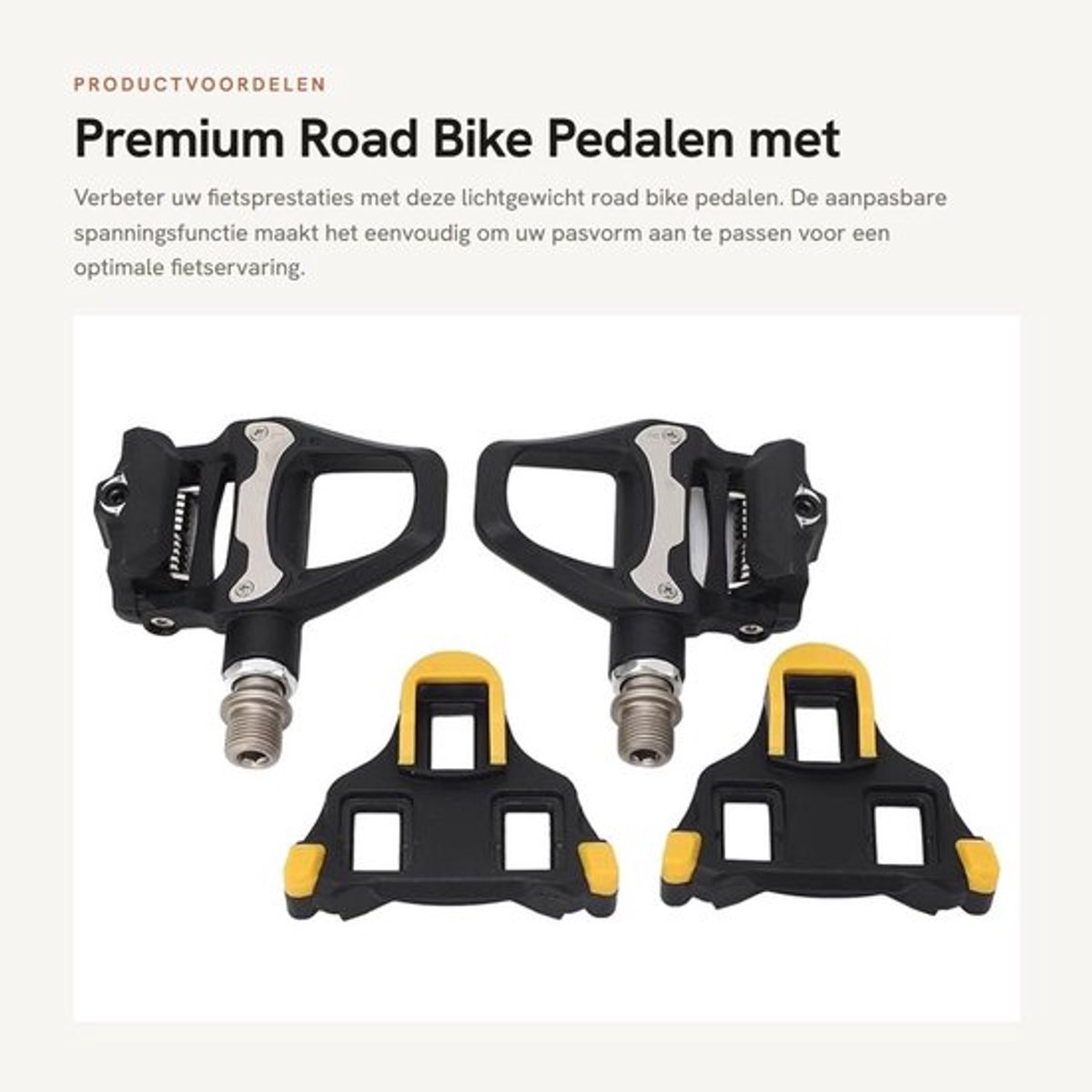 Fietspedalen Lichtgewicht Moly As - Fietspedalen Stadsfiets - Fietspedalen Mountainbike - Fietspedalen Racefiets - Aanpasbare Spanningsfunctie - Verbeterde Fietsprestaties - Fiets Pedalen