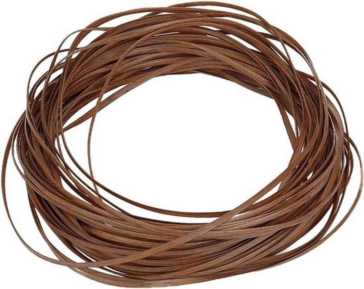 Reparatiekit voor gevlochten rotanmeubels - Kunststof buis - 5 mm x 30 m - Synthetische rotanvlechtstof - Plat gevlochten materiaal - Geschikt voor meubelvlechtwerk - Zwart