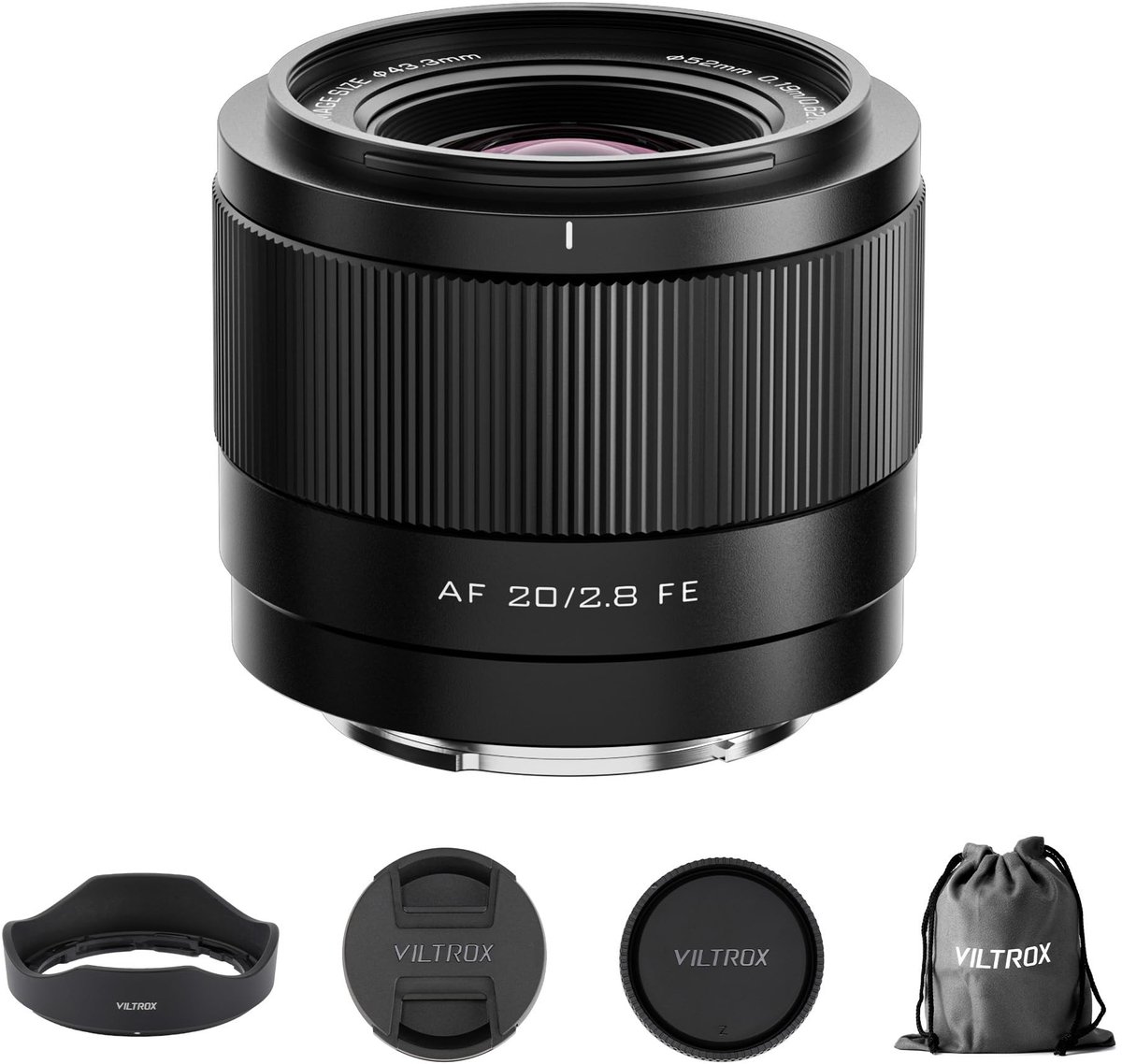 Solidchoice - 20mm F2.8 Autofocus Lens voor Sony E-mount