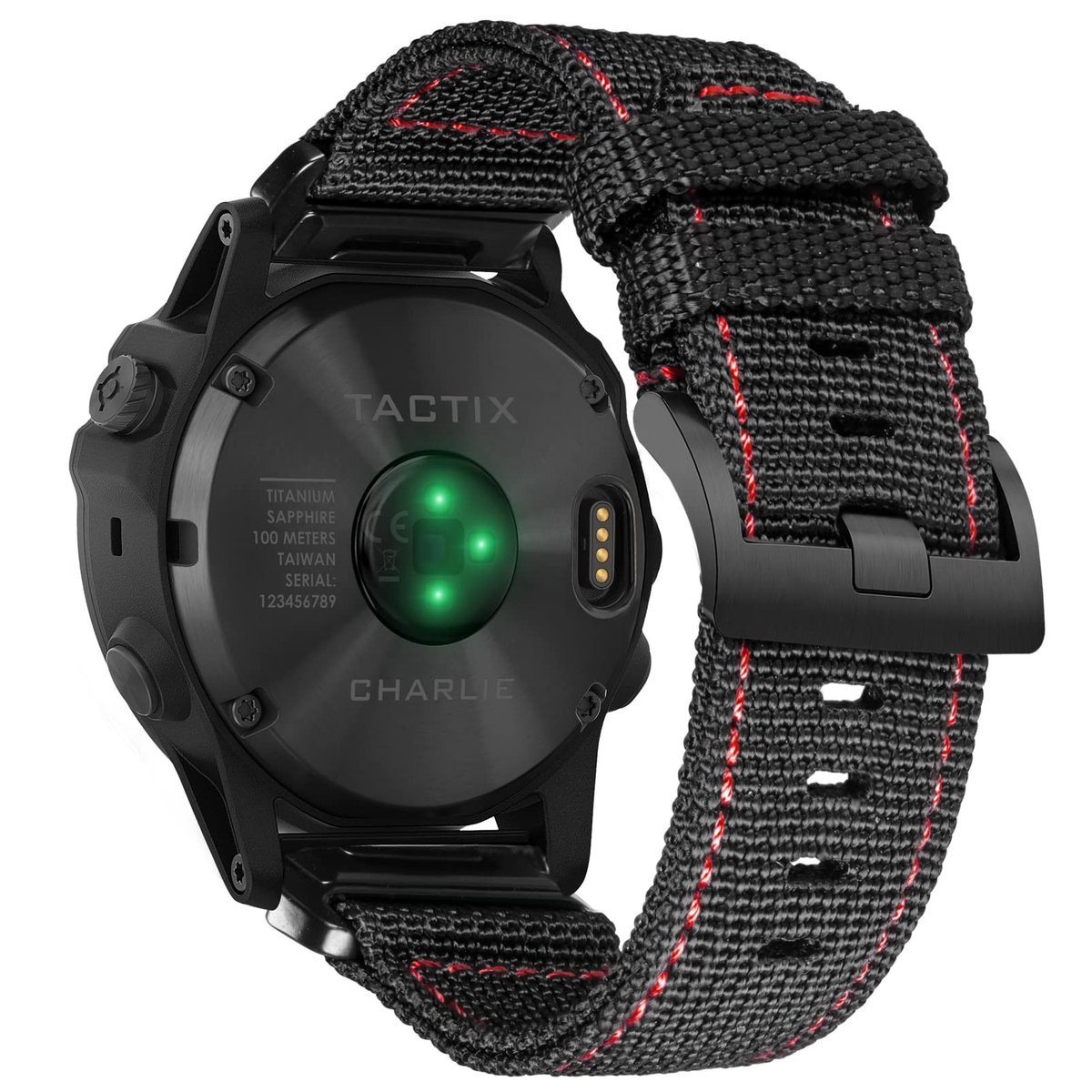 Solidchoice - Nylon Horlogeband Geschikt voor Sportmodellen