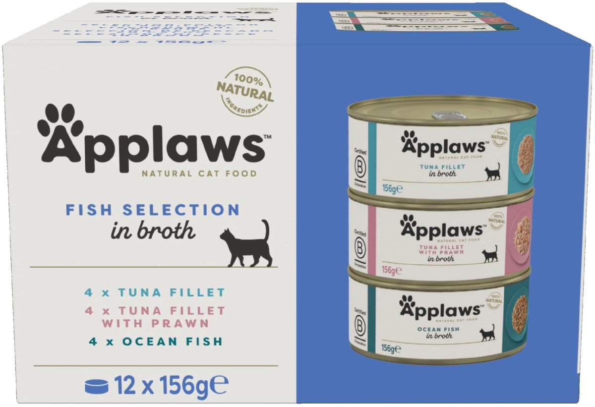 Solidchoice - Multipack Natvoer voor Katten met Vis in Bouillon