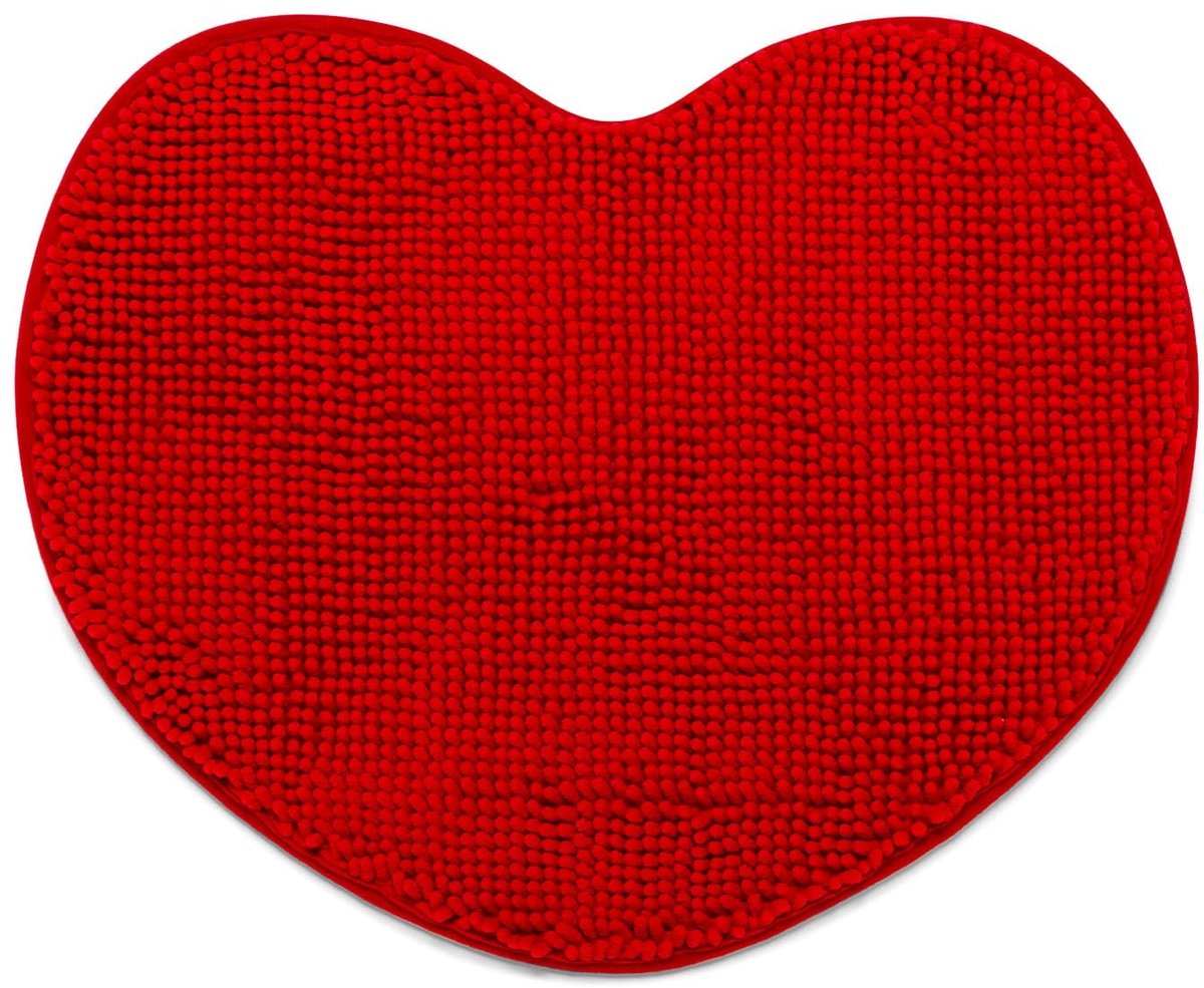 Solidchoice - Chenille Microfiber Badmat in Hartvorm 60 x 50 cm