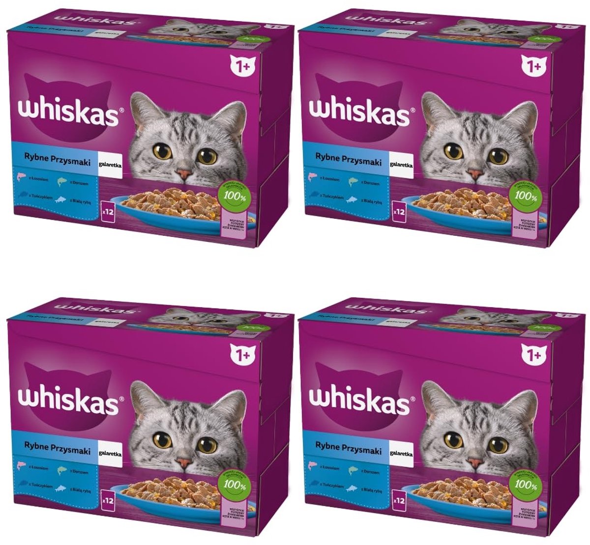 Solidchoice - Kattenvoer in Gelatine met Vis 48 Zakjes 85 g