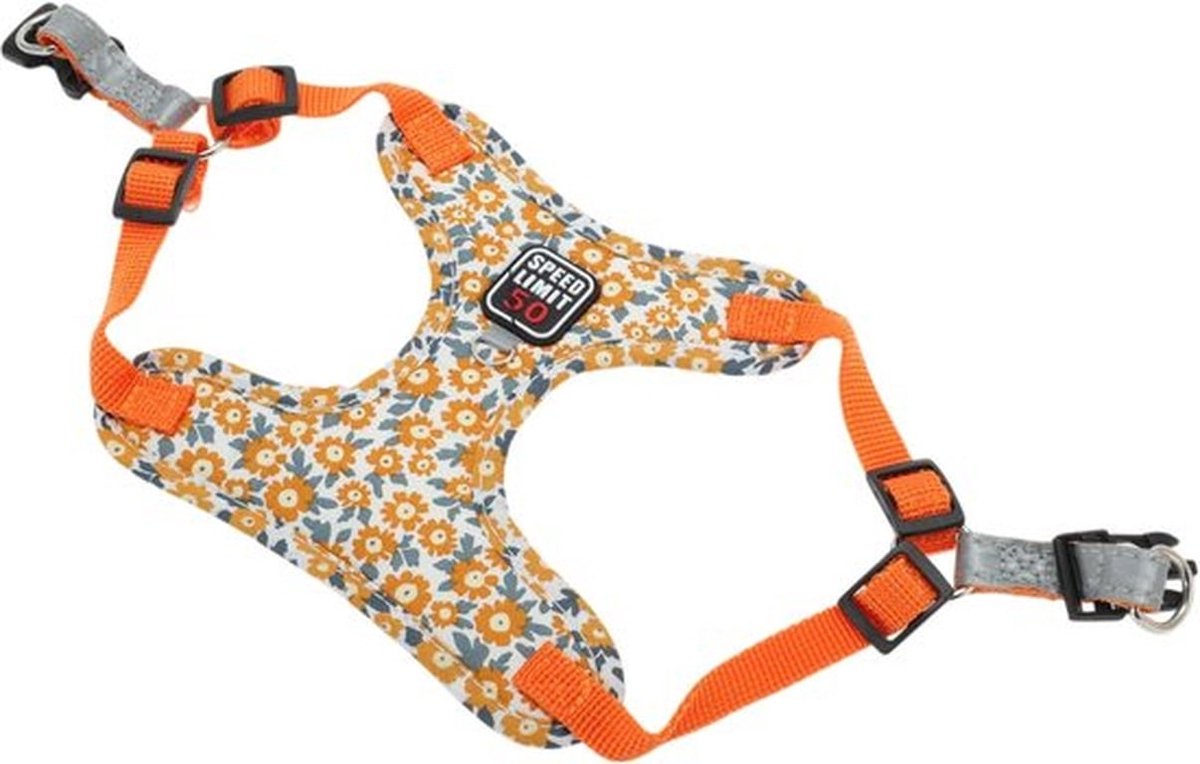 Hondenharnas Verstelbaar - Harnas/Lijnset - Reflecterende Strepen - Veilig Vergrendelingssysteem - Comfortabel Polyester/Katoen - Voor Kleine/Middelgrote Honden - Hondentuig