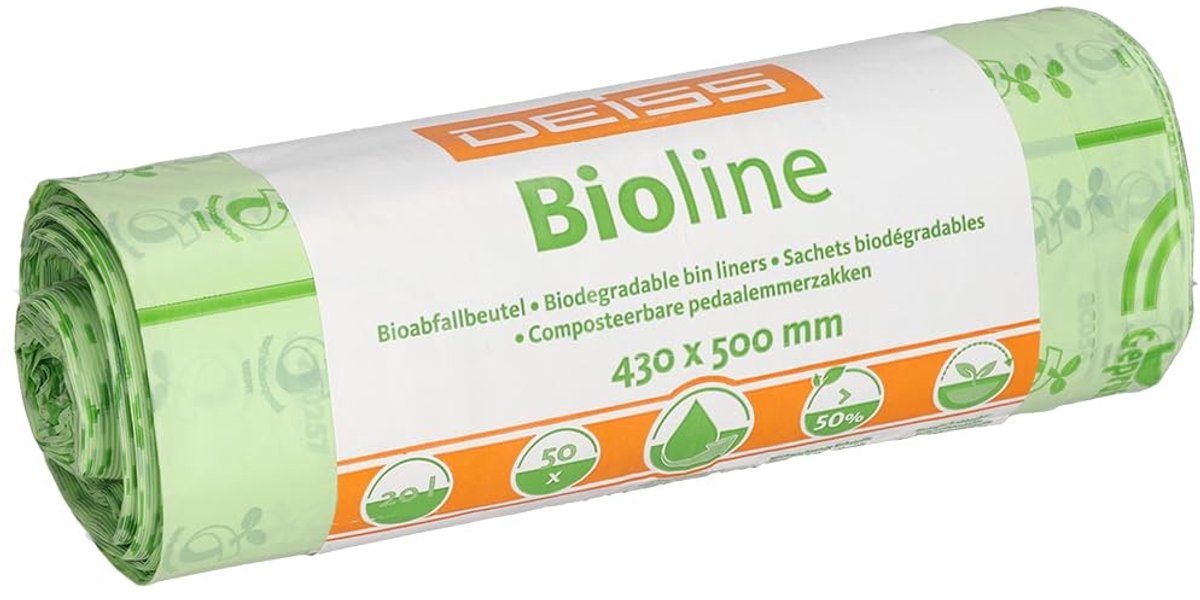 Solidchoice - Composteerbare Vuilniszakken 18L - 50 Stuks