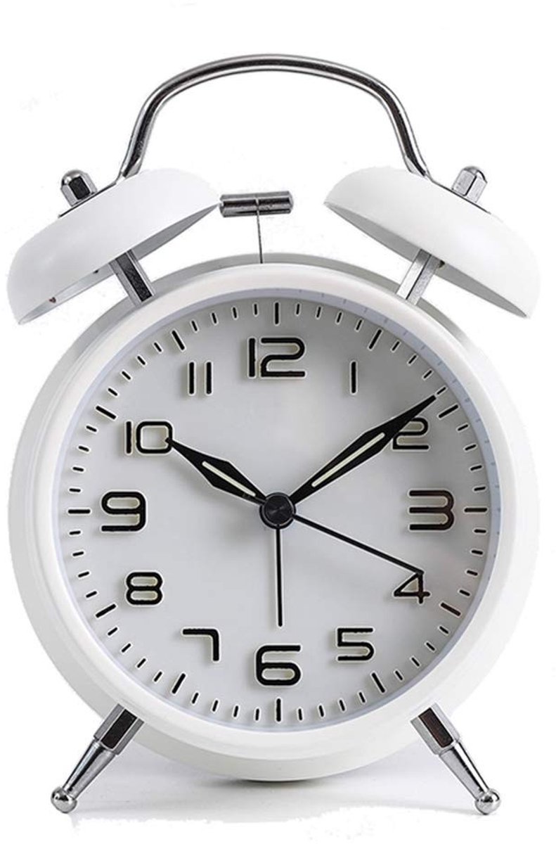 Solidchoice - Klassieke Bedklok met Snoozefunctie en Nachtverlichting