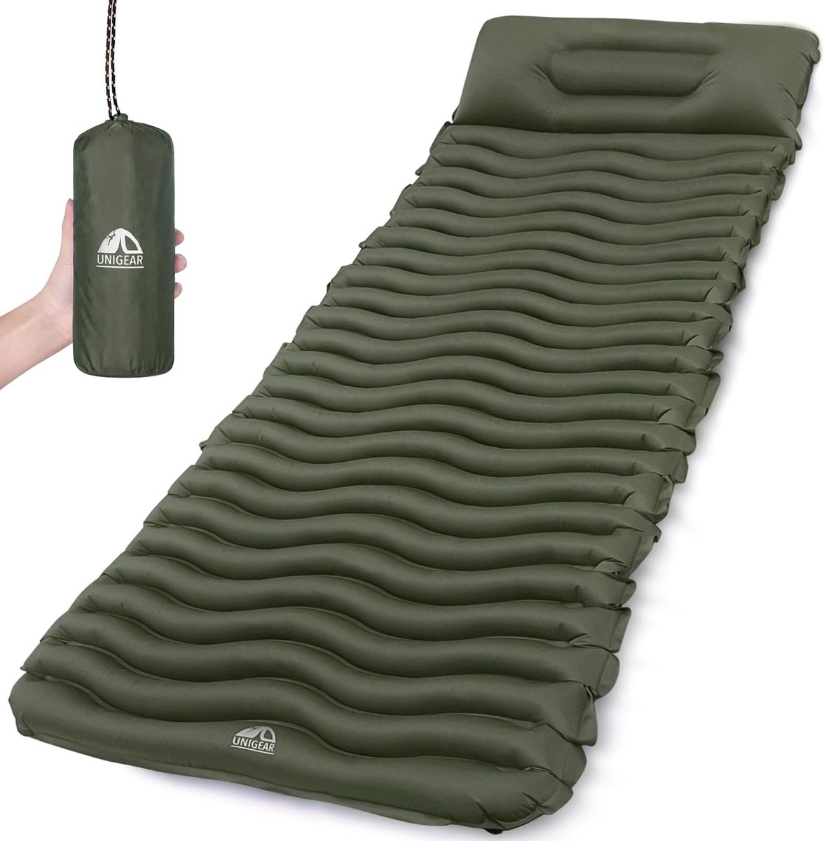 Solidchoice - Compact Zelfopblazend Luchtbed voor Kamperen