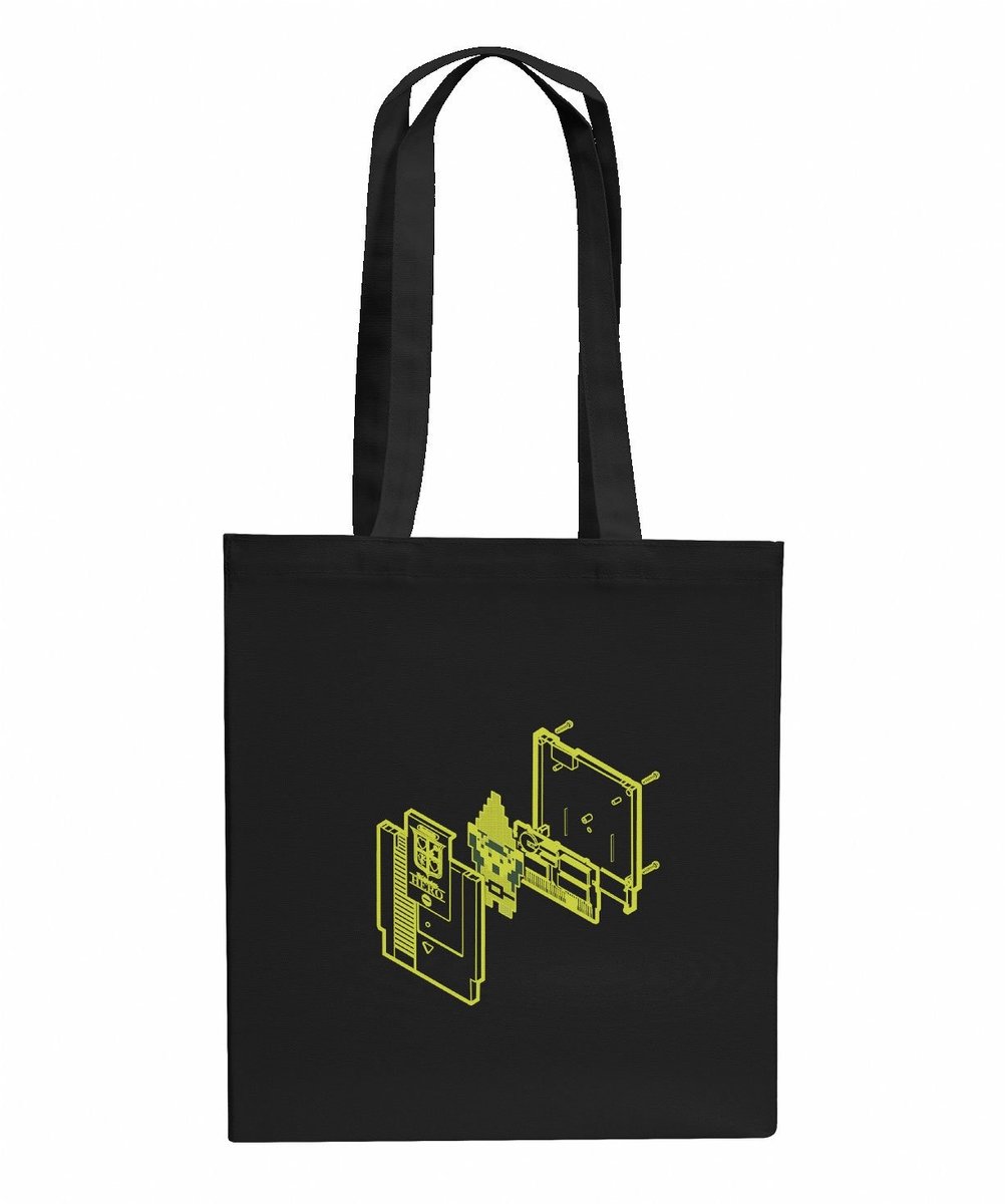 Solidchoice - Stoffen Zak Zwart 38 cm x 42 cm van Katoen