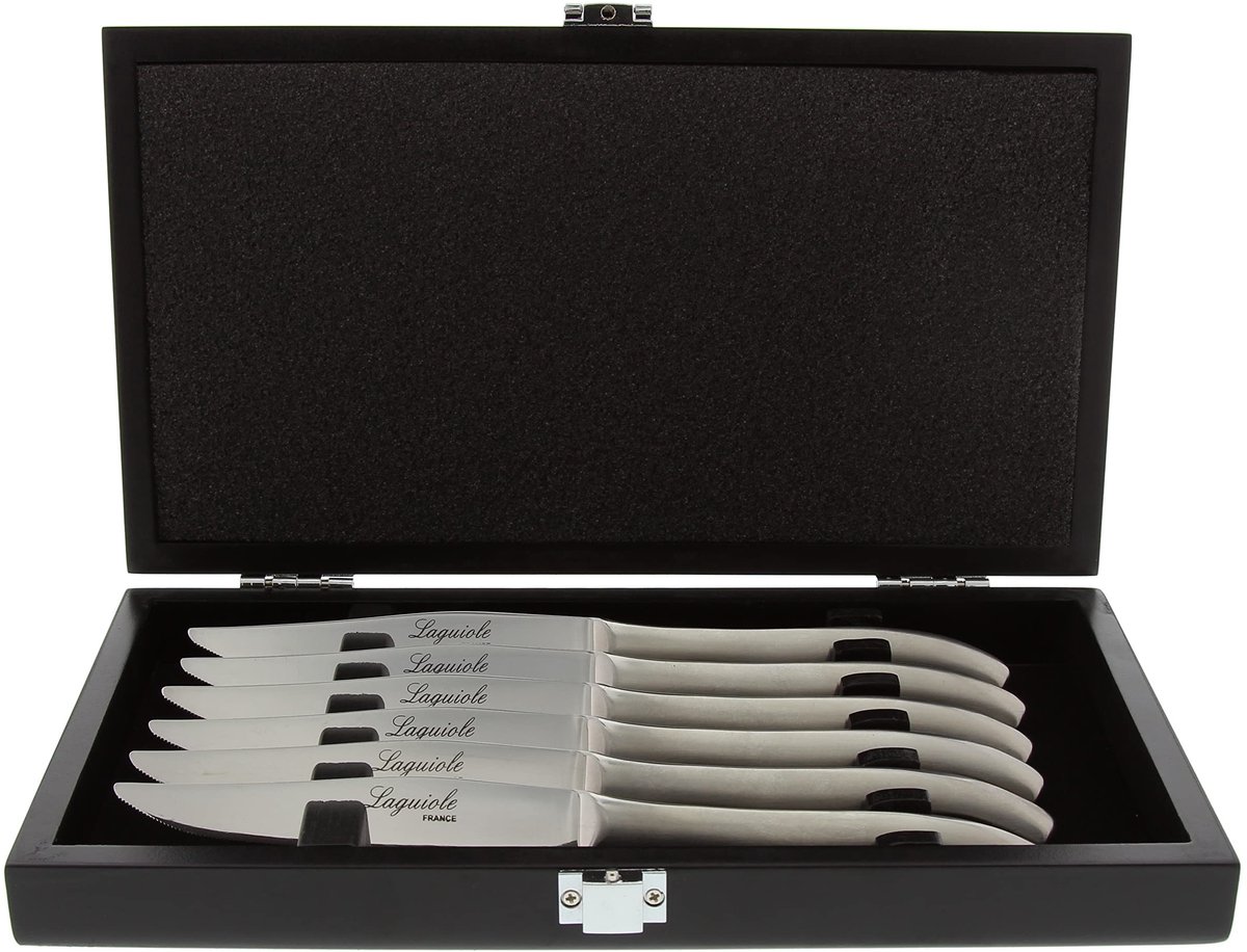 Solidchoice - Set van 6 Gemaakt Franse Laguiole Koks- en Tafelknives