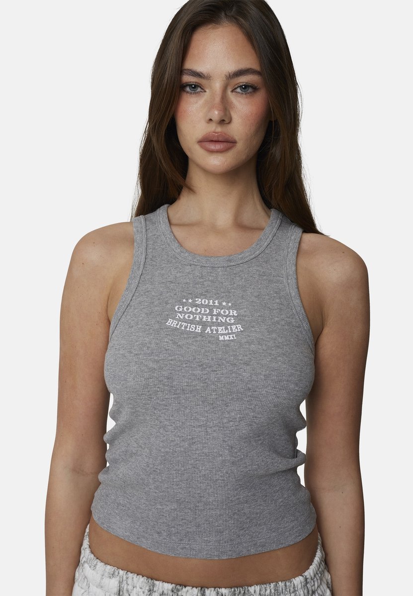 Good For Nothing - Vest - Katoen - Vrouwen - Maat XL - grijs