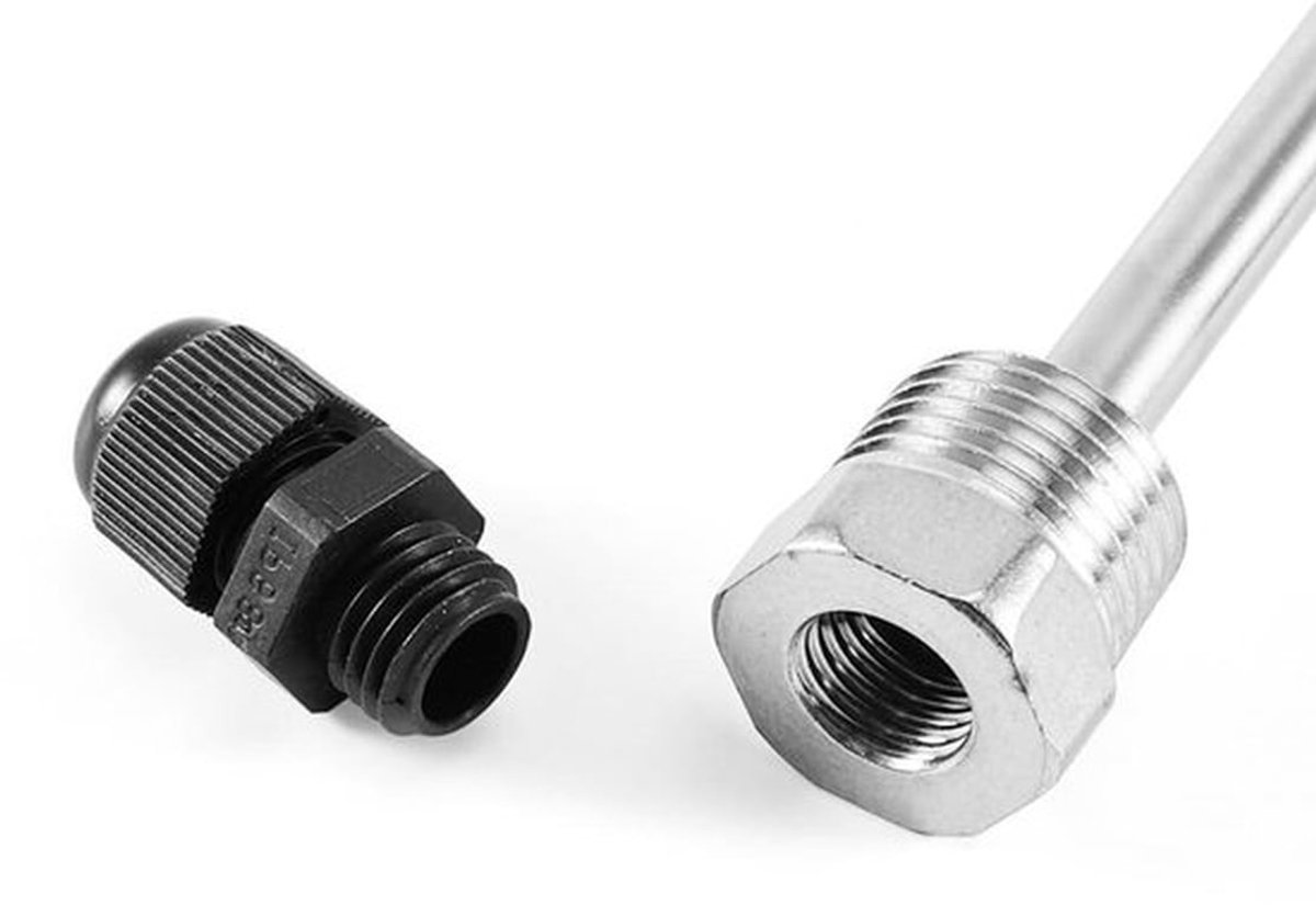 RVS dompelhulzen, 2 stuks 150 mm G 1/2 inch - Temperatuursensor beschermingsbuizen