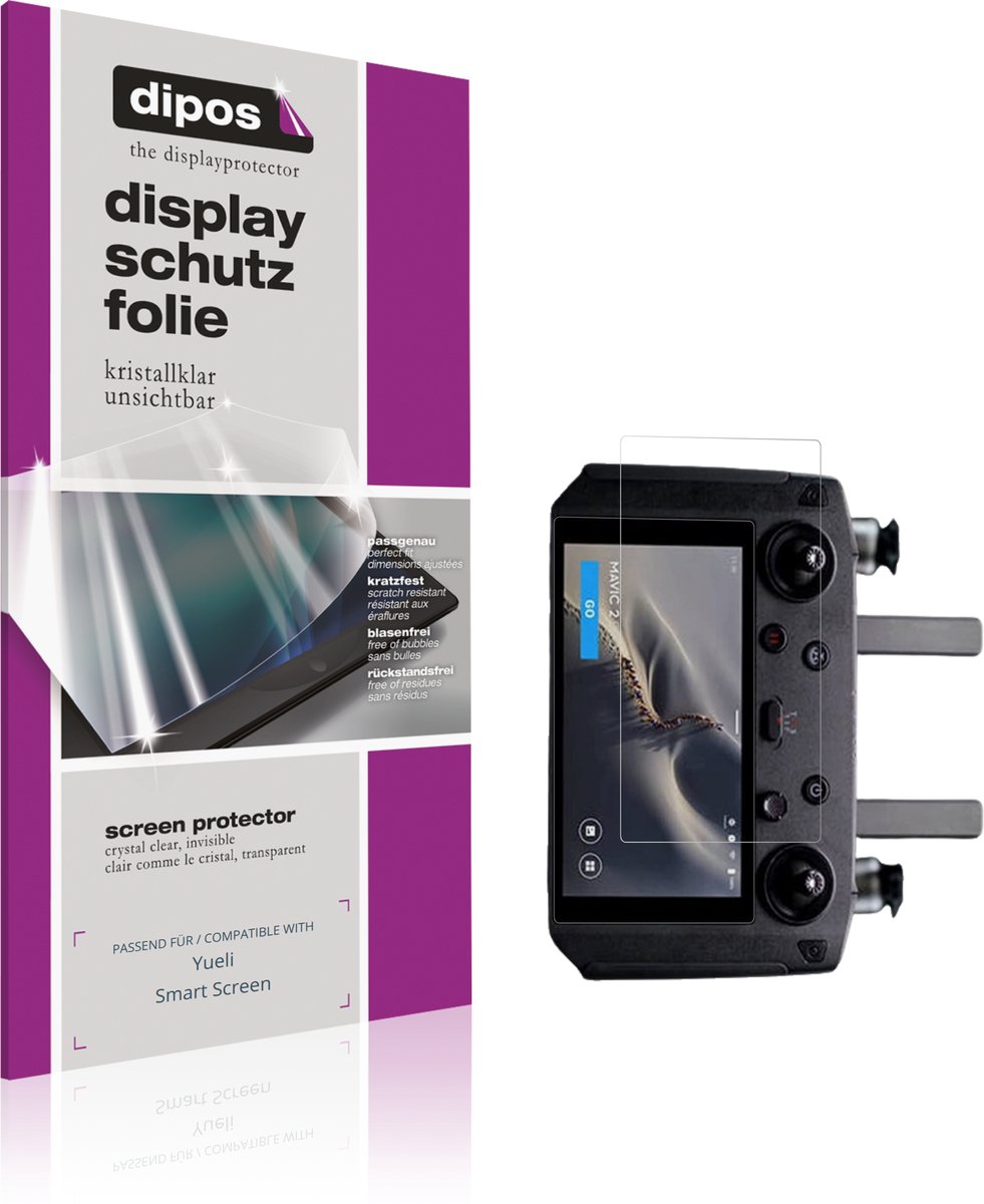 dipos – 2x Beschermfolie geschikt voor Yueli Smart Screen | Krasbestendige & heldere Screenprotector Ultra-Thin
