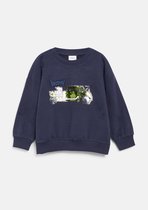 s.Oliver - male - Oversized sweatshirt met omkeerbare pailletten en borduursel