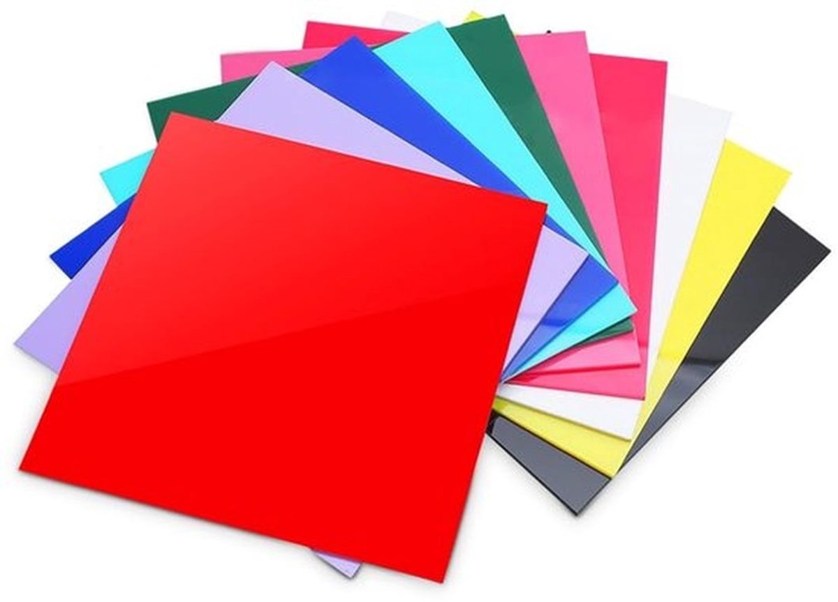 Kleurige Transparante Acrylplaten voor Lasergravure, 3 mm Dikte, Ideaal voor DIY, Knutselprojecten en Glasvervanging