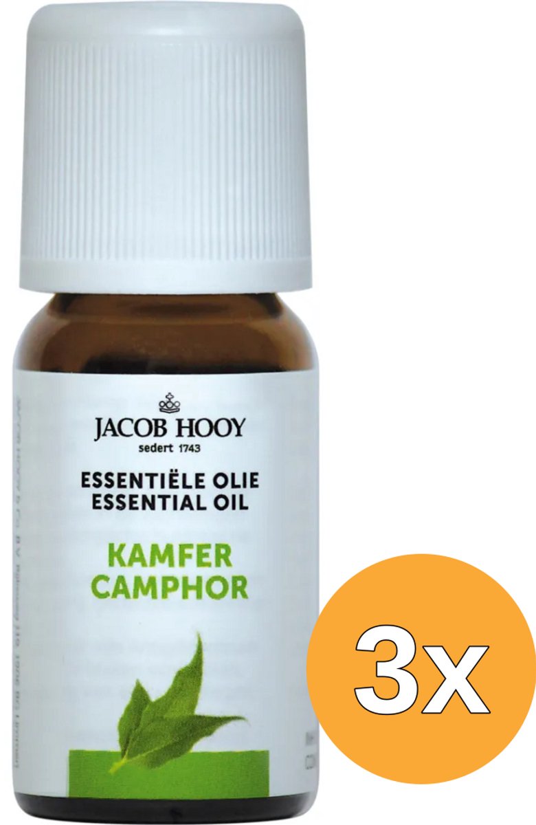 3x Jacob Hooy Kamfer olie (10 ml)