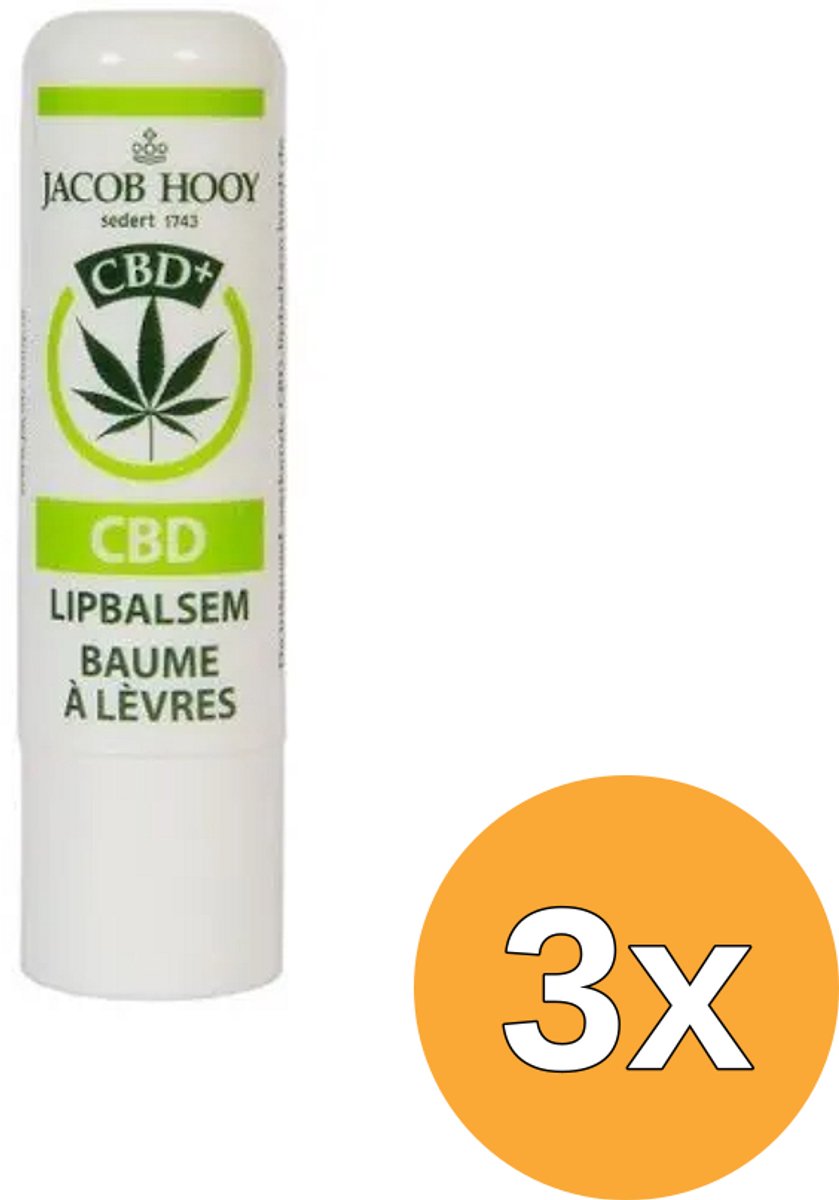 3x Jacob Hooy Lipbalsem CBD (1 stuk)