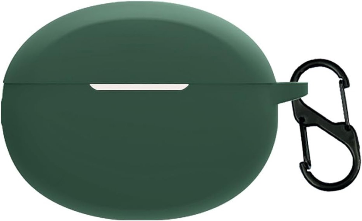 Beschermende Silicone Hoes voor Bluetooth Oordopjes, Geschikt voor Enco Air en Enco Air 2, Donkergroen, Schokbestendig en Stijlvol Ontwerp