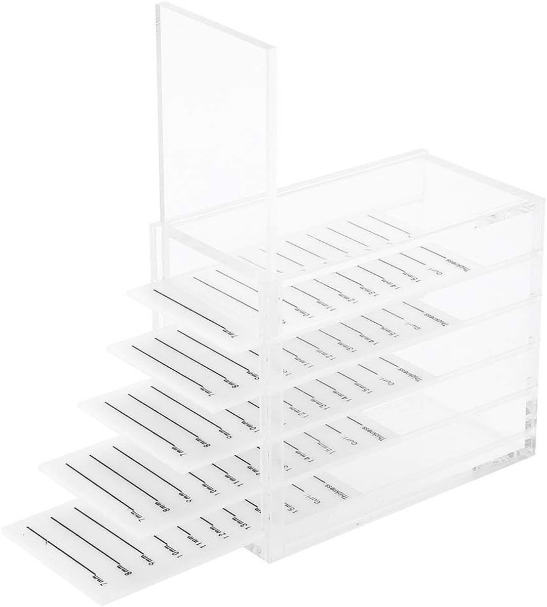 Eyelash Extension Opbergdoos, 5 Laags Transparante en Stofdichte Organizer voor Valse Wimpers, Ideaal voor Grafting en Opslag van Wimperextensions