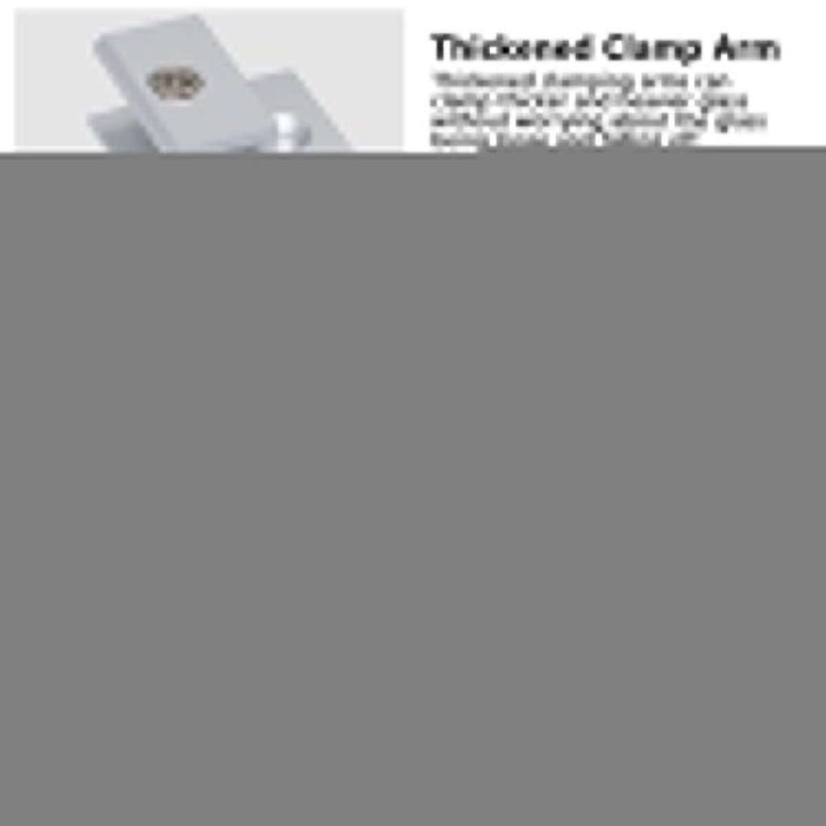 Glazen Klemmen H-vorm - 6 Stuks - Aluminiumlegering - Zilver - Draagvermogen 3-12mm - Corrosiebestendig - Glasklem