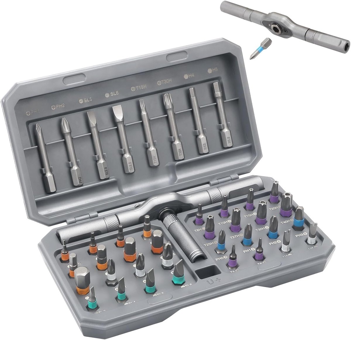Professionele Schroevendraaierset met Magnetische Tips voor DIY - Compleet met Draagtas voor Laptop, Computer en Brillen (42-in-1)