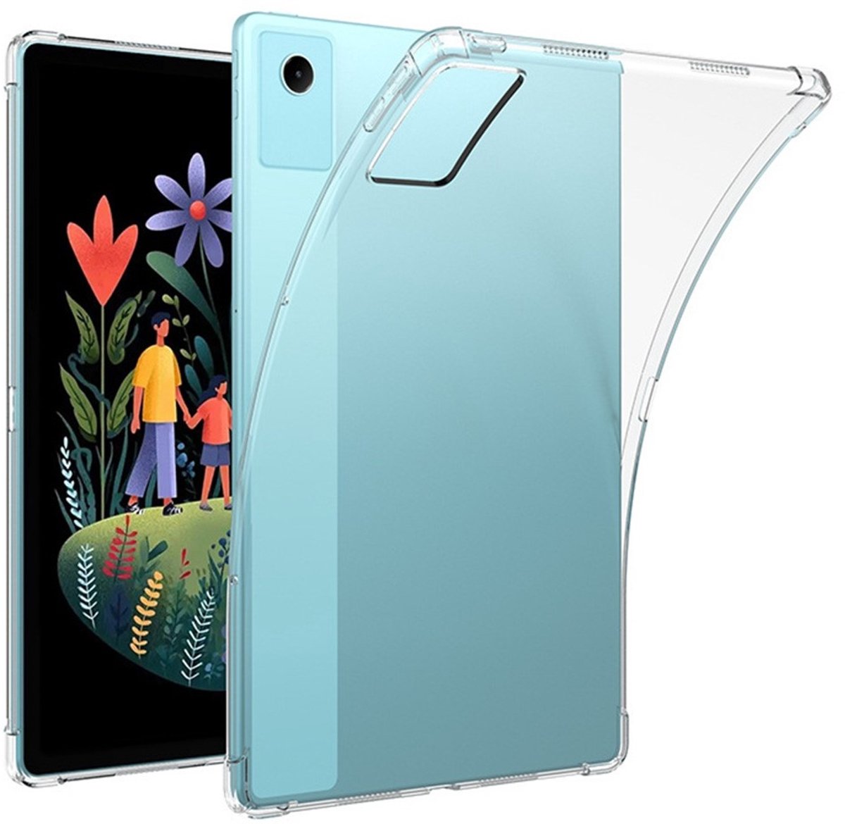 Coverup Tablethoes geschikt voor Lenovo Idea Tab Plus Hoesje - Transparant TPU Back Cover - Transparant