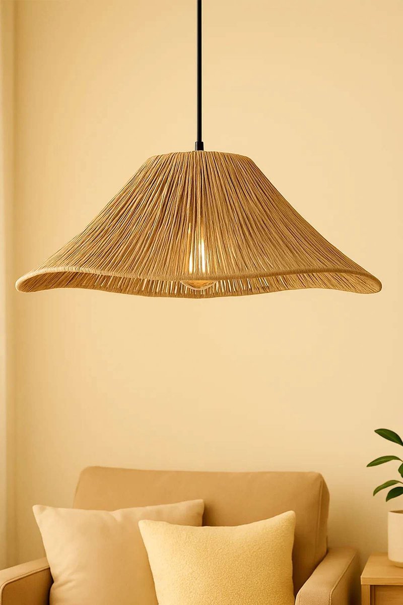 Asir - Kroonluchter - Beige - 42 x 42 x 22 cm
