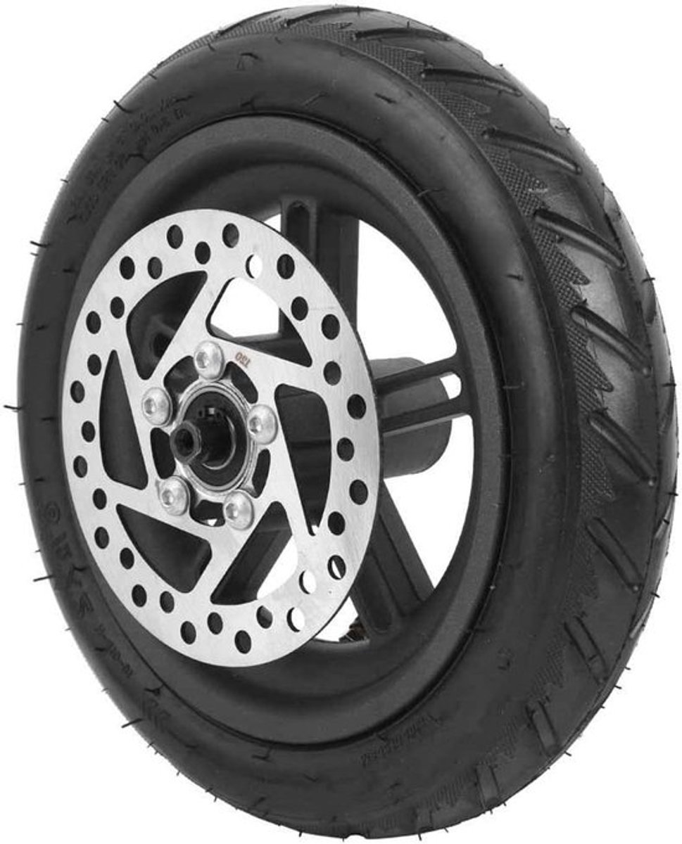 Vervangend achterwiel voor scooter, rubberen cellenwiel, elektrisch scooter achterwiel en 120 mm schijfremaccessoire voor optimale prestaties