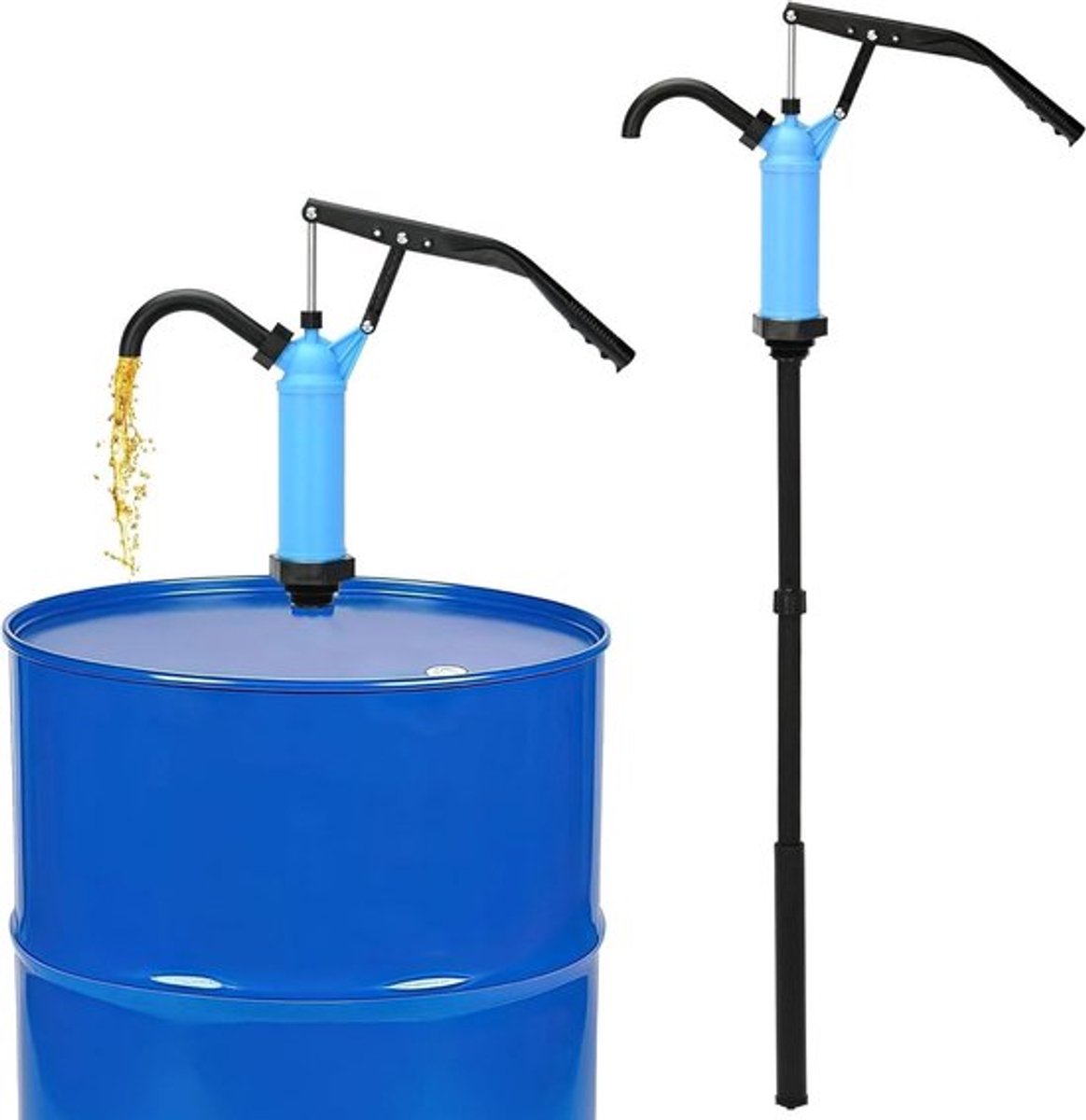 Verstelbare Telescopische Sifon Hendel - Handhendel Pomp voor 55 Gallons Vaten - Ideaal voor Brandstofvloeistoffen Transport