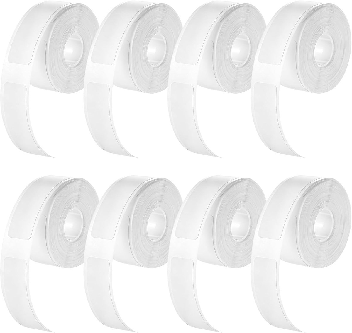 Thermische etiketten 12 x 40 mm - Zelfklevend labelpapier - Voor kantoor en huishouden - 8 rollen - ShopVlot