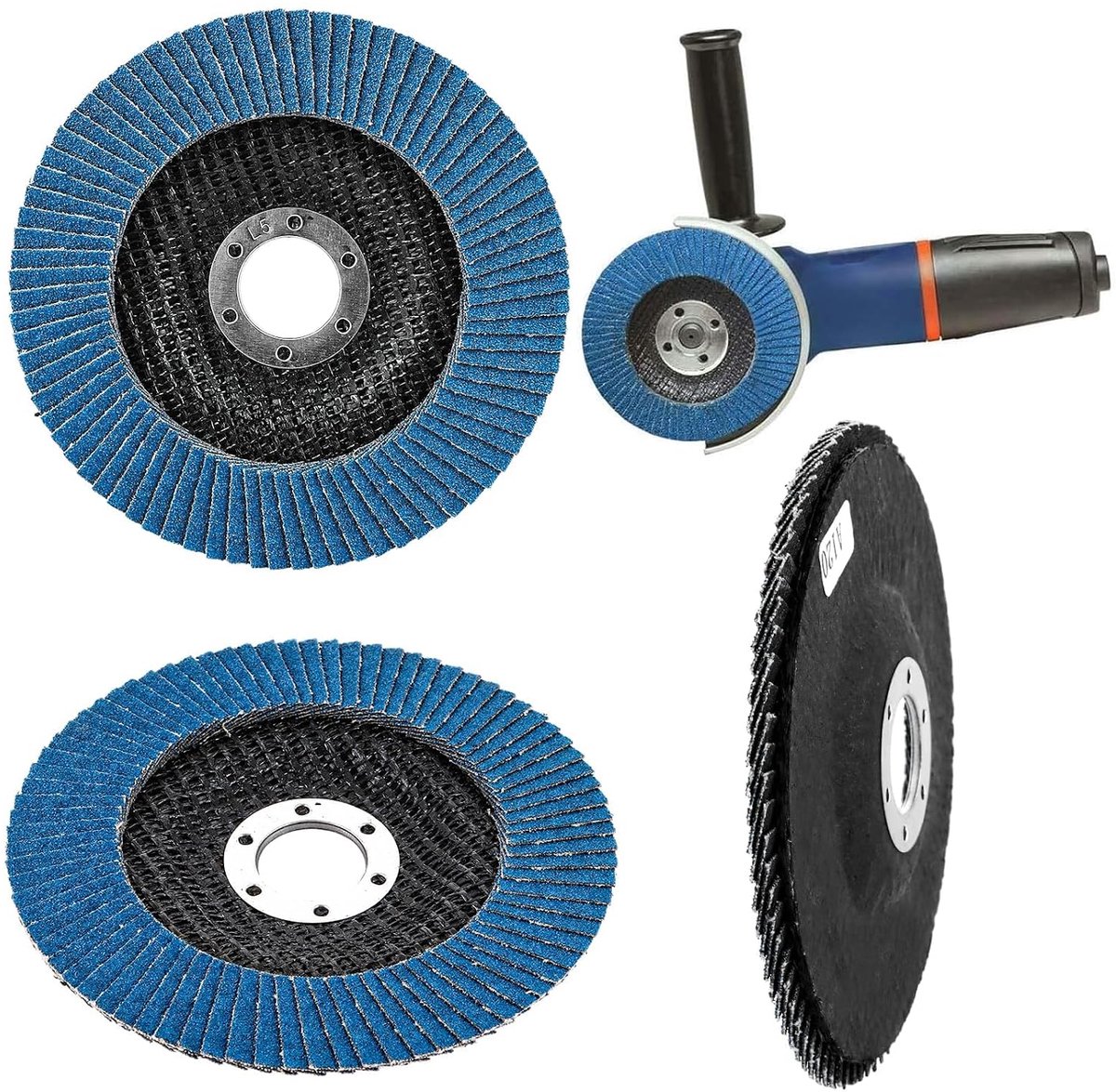 Schuurdisc 125 mm - zircon corundum - grit 120 - ideaal voor metaal en hout - ShopVlot