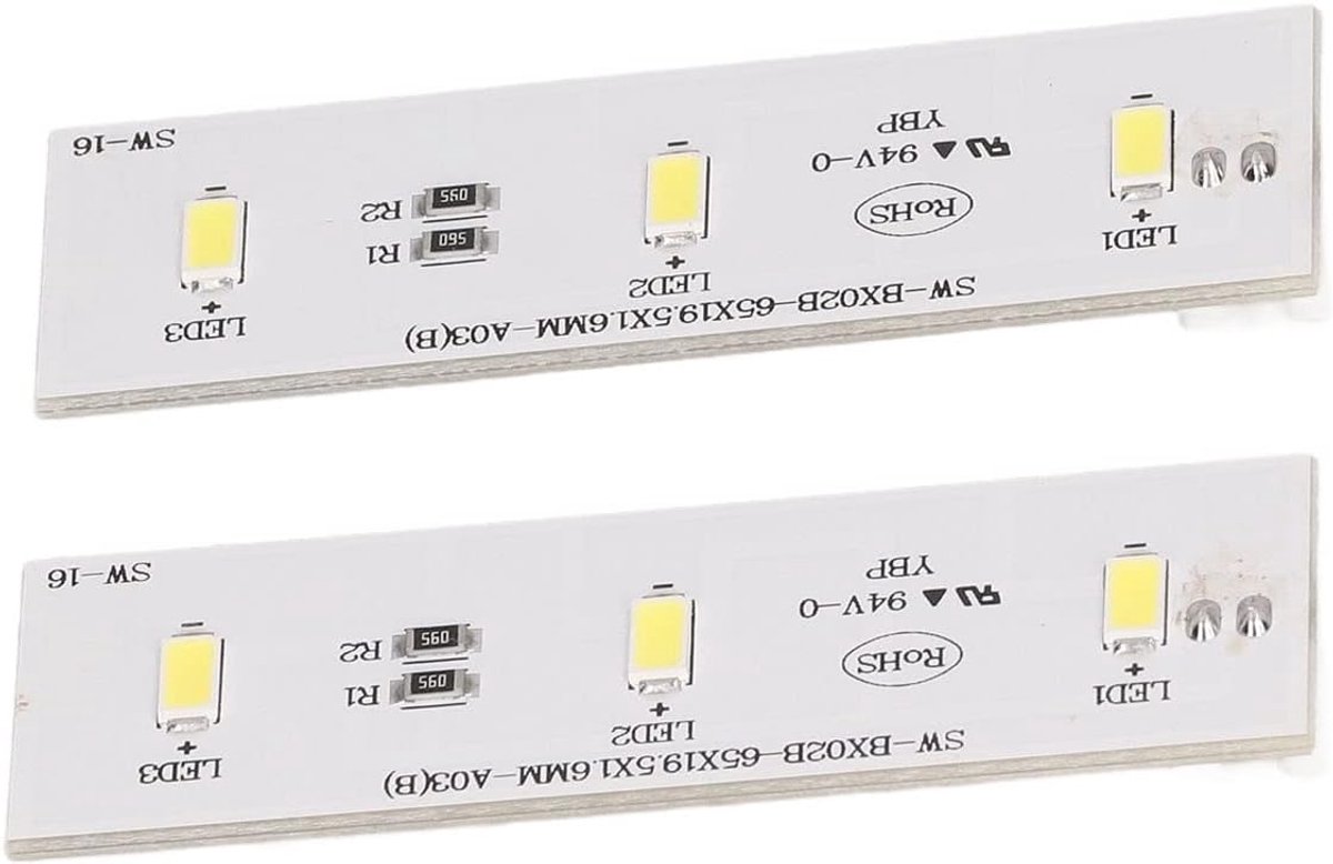 LED lichtstrip koelkast - 2 stuks - vervangend voor Electrolux - energiezuinig - hoge helderheid - ShopVlot