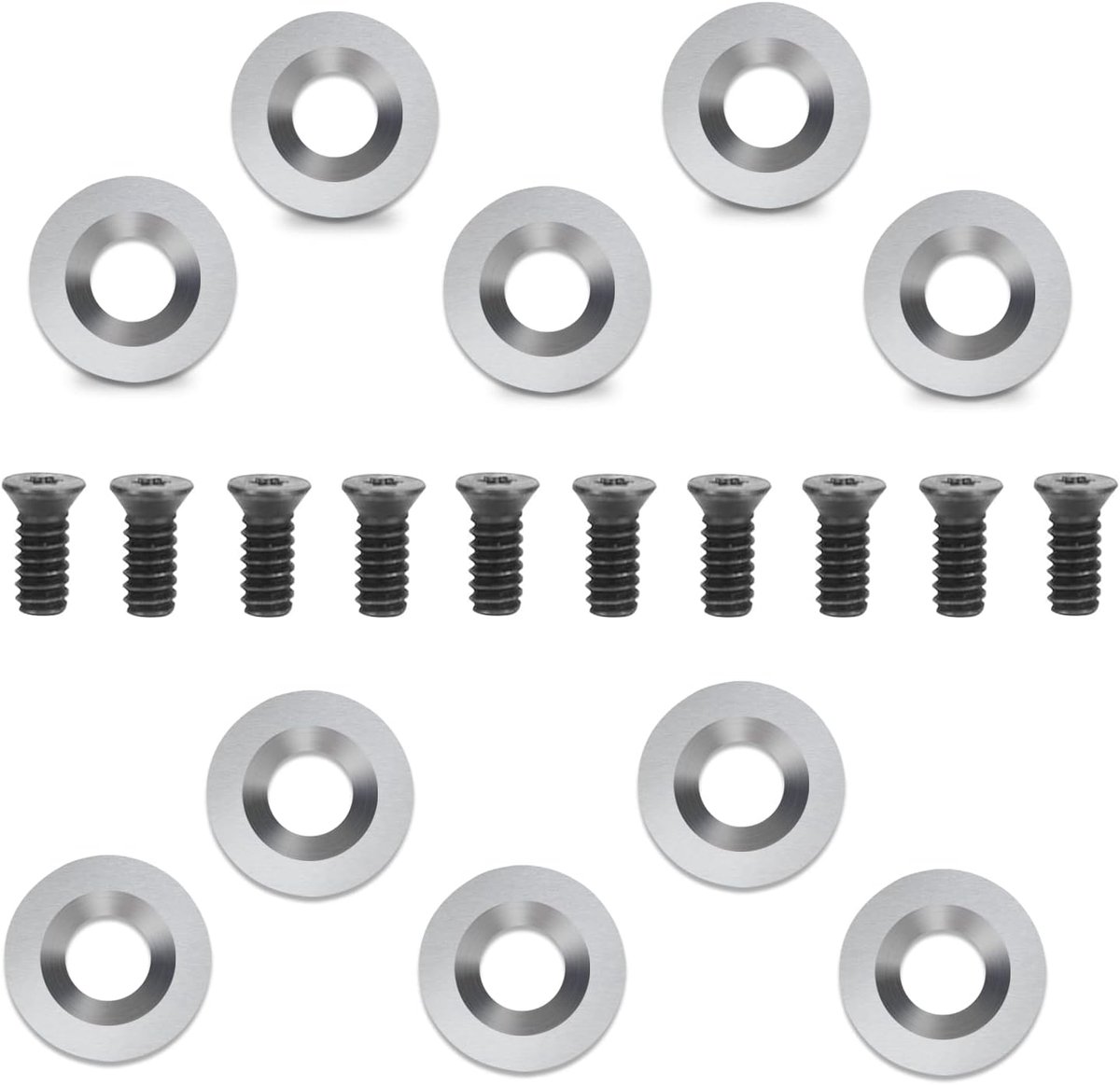 Draaigereedschap set 10-delig - 12 mm hardmetaal - om te draaien en af te werken - geschikt voor beginners - ShopVlot