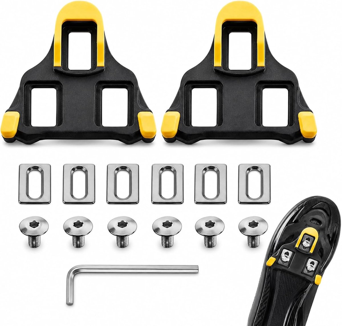 SPD cleats - compatibel met Shimano SH10 SH11 SH12 - robuuste kunststof - veilig en snel te monteren - ShopVlot