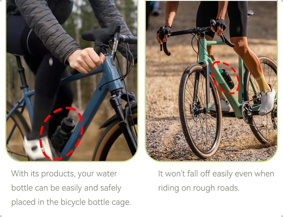 Bicycle Bottle Holder Adapter with 1 Key and 6 Screws, Bicycle Bottle Holder Adapter for Mountain Bike, Road Bike - ShopVlot