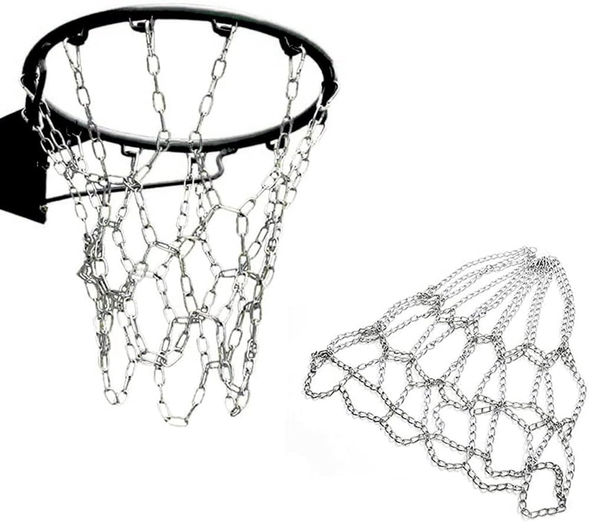 Aoser Basketball Net, Large Basketball Net, Replacement Asket Ball Net, Metal Basketball Net, Indoor and Outdoor Use - ShopVlot