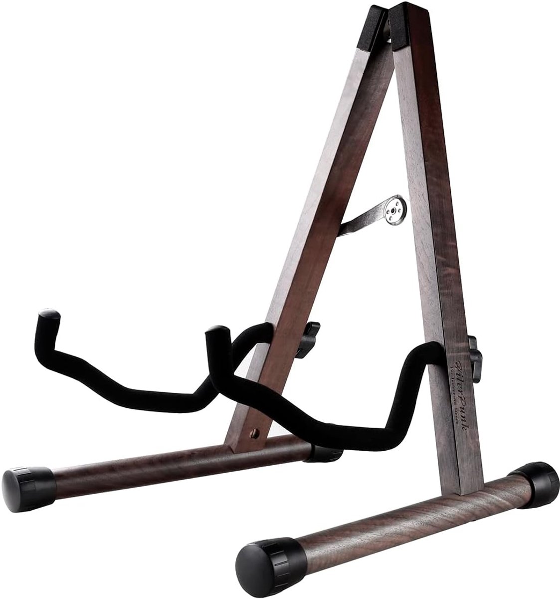 Black Walnut Guitar Stand, Acoustic Electric Guitar Stand, A-Frame, Collapsible, Bass Guitar Stand, Guitar Accessories - ShopVlot