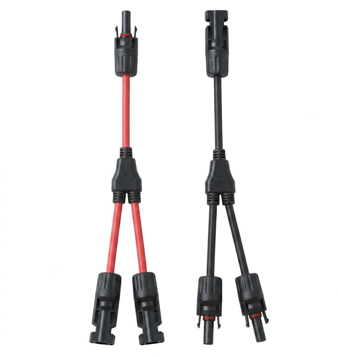Y-splitter stekker voor zonnekabel - 1 paar MC4 Y MMF + FFM stekkers, fotovoltaïsche kabel 4 mm² voor zonnepaneel - ShopVlot