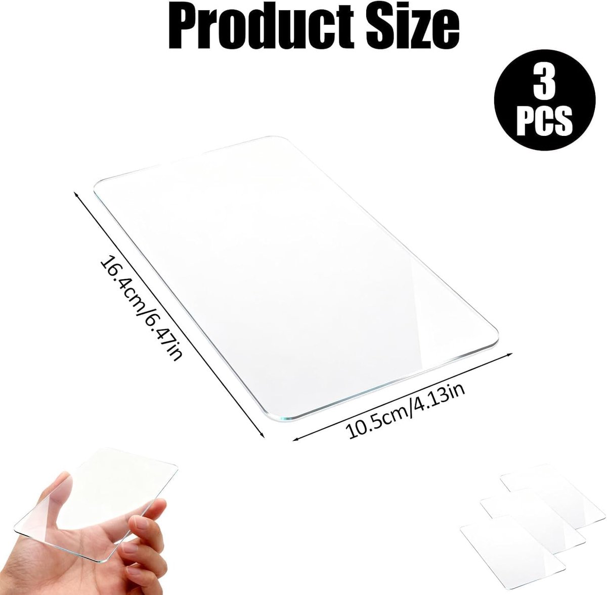 Screenprotector gehard glas 3 stuks - HD-transparant - krasbescherming - optimale bescherming voor je apparaat - ShopVlot