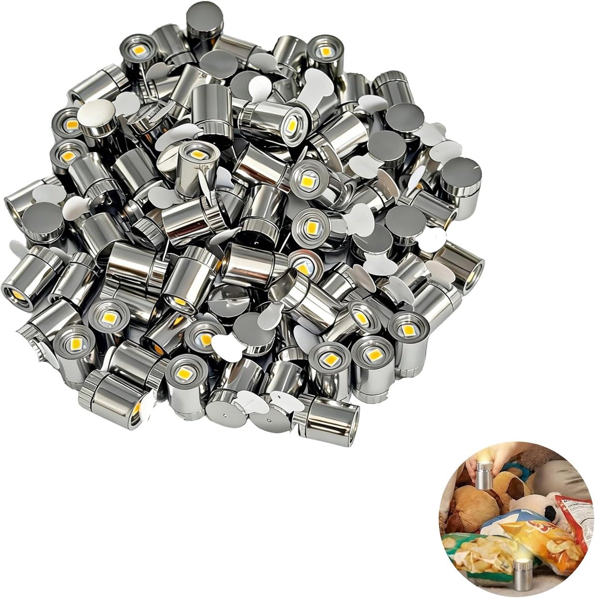 Mini LED Lights Set - 100 Warm Witte Lichten - Batterij Aangedreven - Voor Creatieve Decoraties - ShopVlot