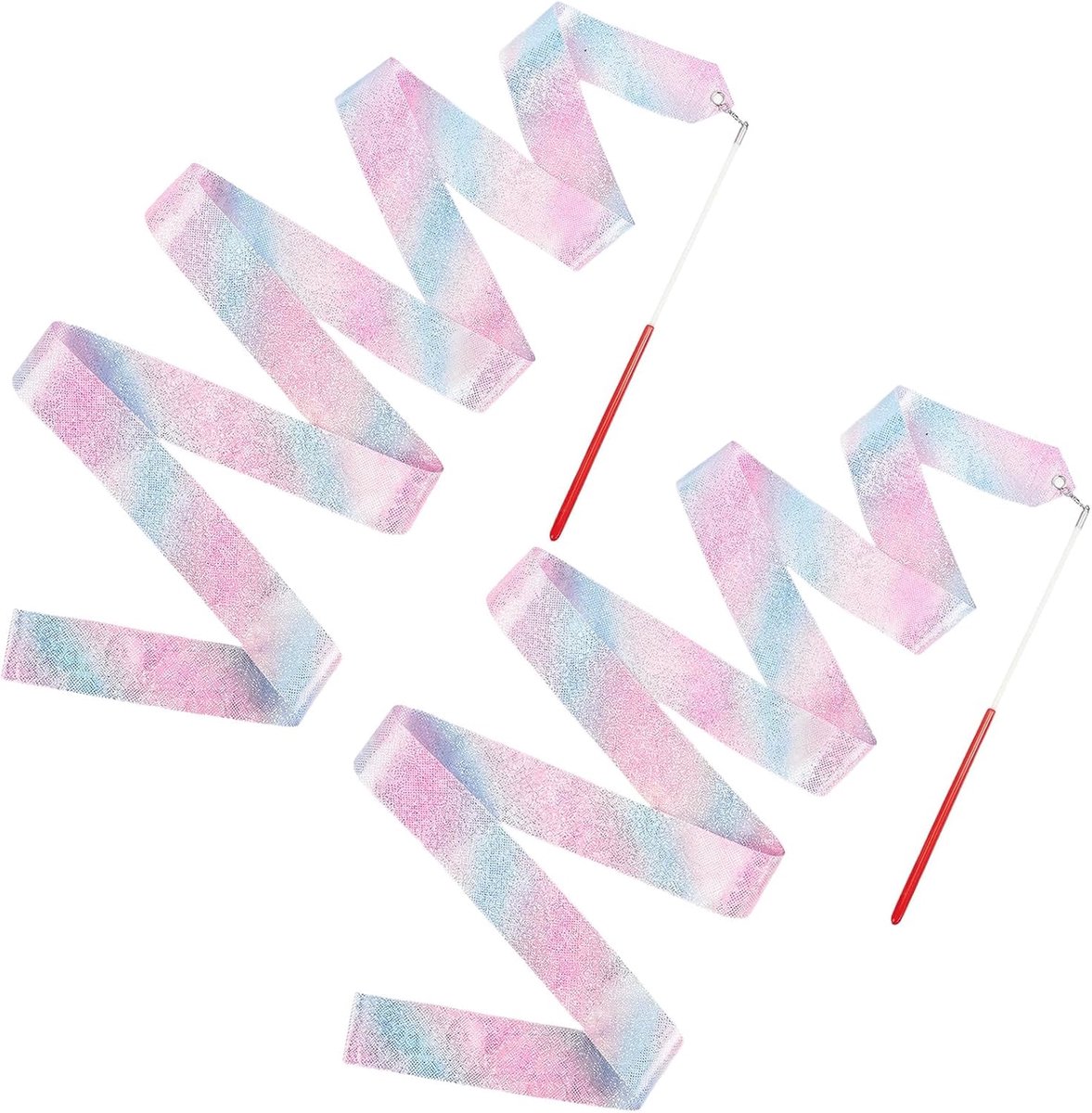 Dance Bands voor Ritmische Gymnastiek - Hoogwaardige Polyester - Inclusief Magische Toverstok - Perfect voor Dansshows - ShopVlot