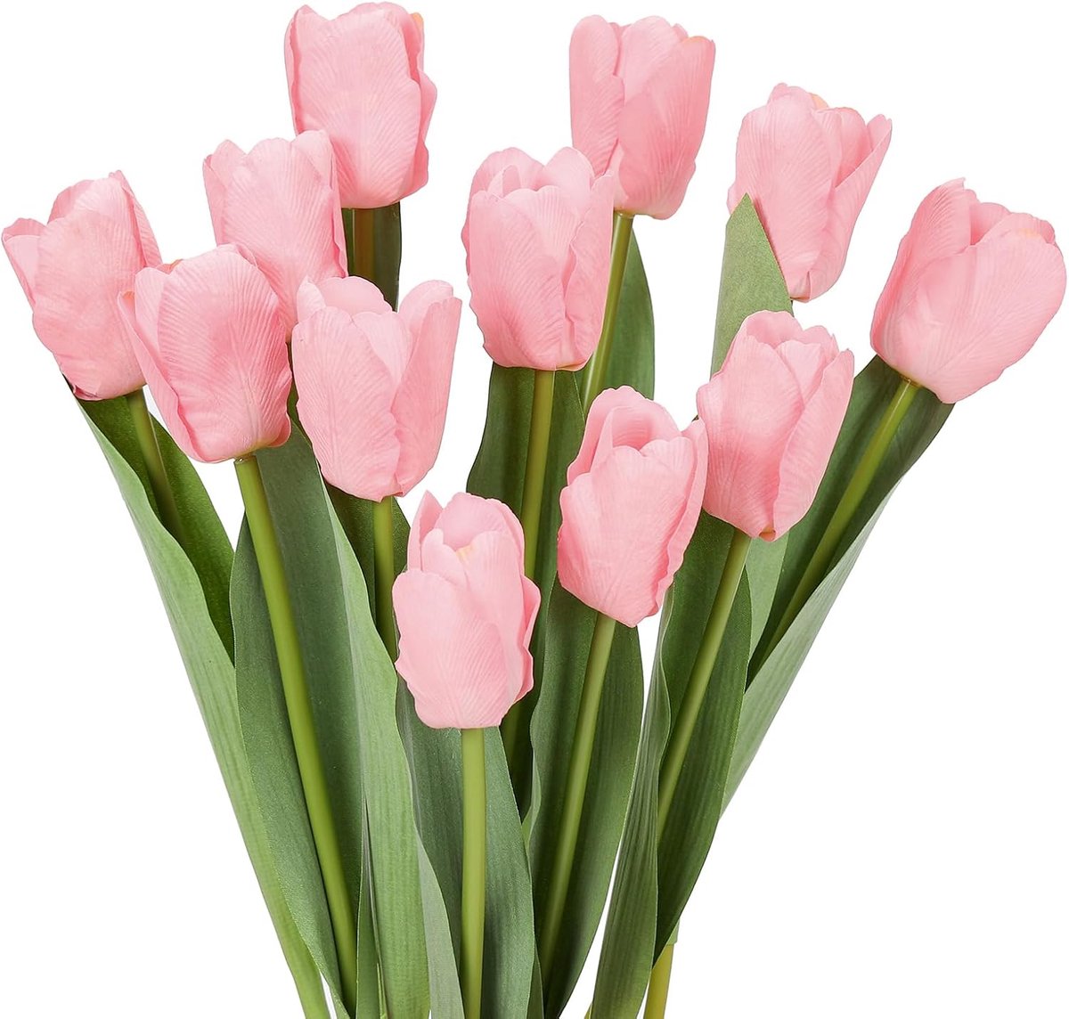 Kunstbloemen Tulpen 12 Stuks - Faux Zijde met Latex - Realistische Textuur - Perfect voor Decoratie - ShopVlot