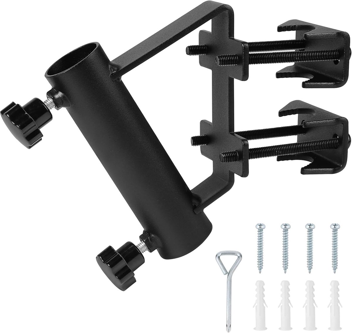 Vlaggenstokhouder ⌀3cm - carbon staal - wandmontage - ideaal voor balkon en truck - ShopVlot